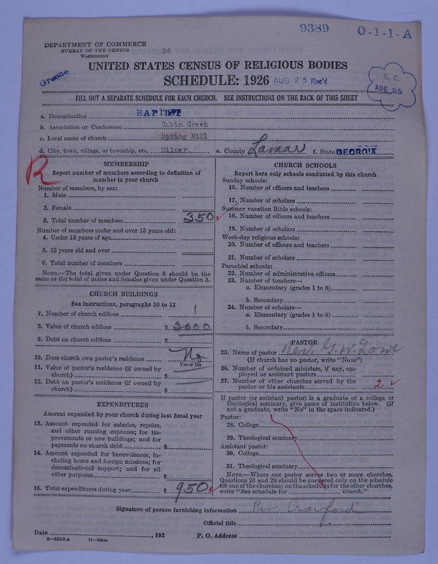 Scan of Negro Baptists: 9389