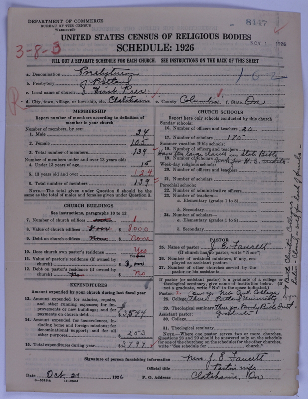 Scan of Presbyterian Church in the United States of America: 8447