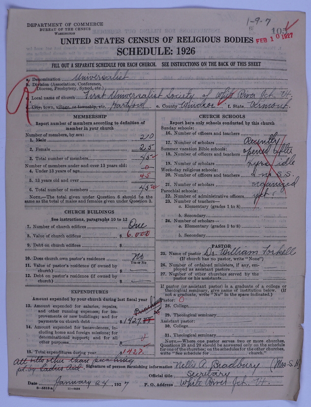 Scan of Universalist Church: 105