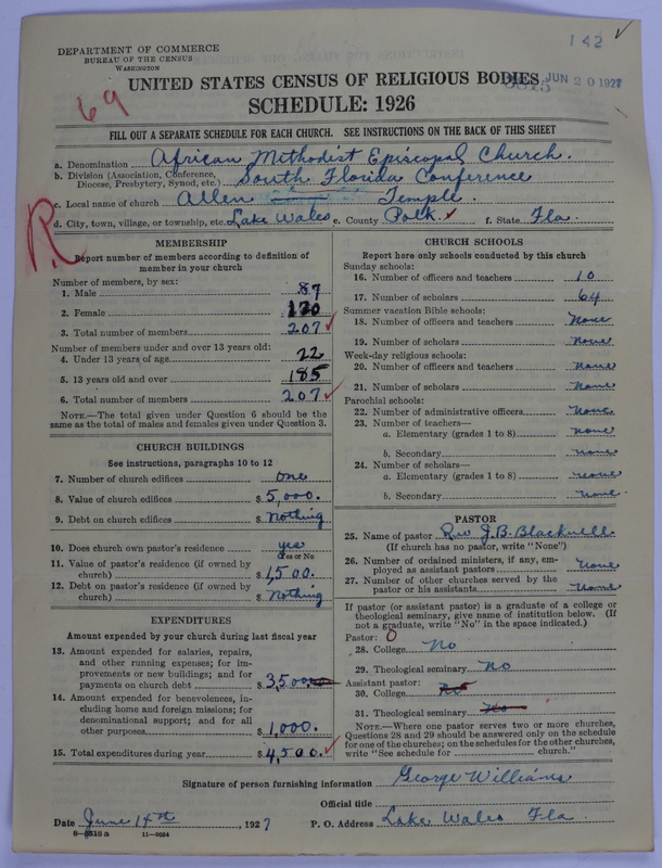 Scan of African Methodist Episcopal Church: 3815