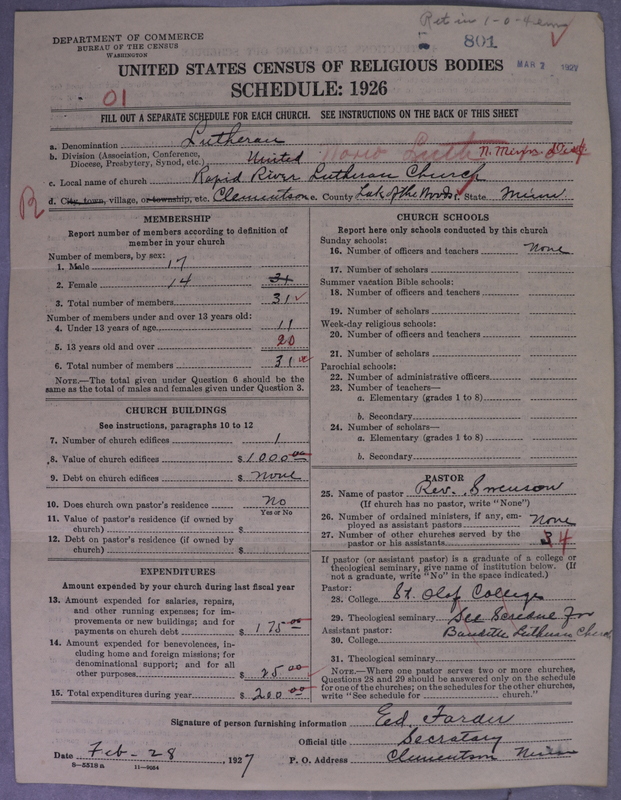 Scan of Norwegian Lutheran Church of America: 801