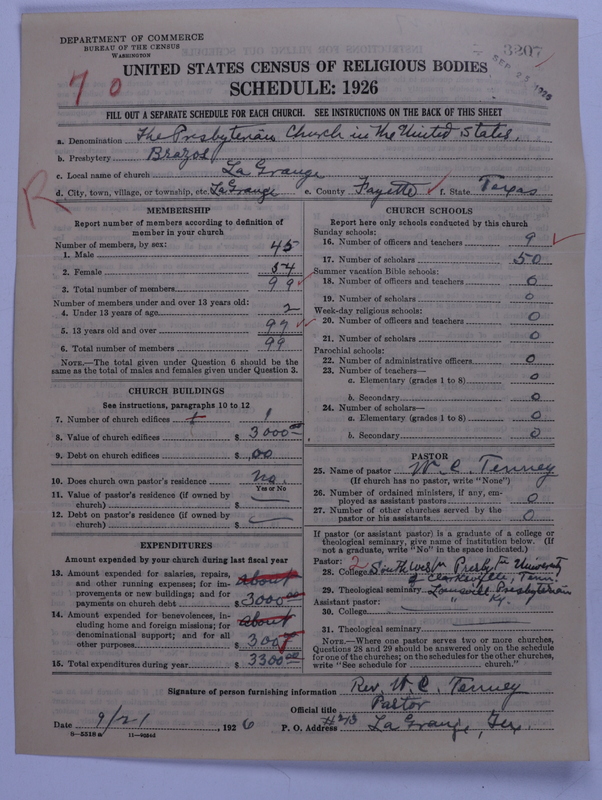 Scan of Presbyterian Church in the United States: 3207