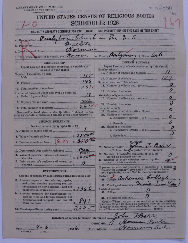 Scan of Presbyterian Church in the United States: 2888