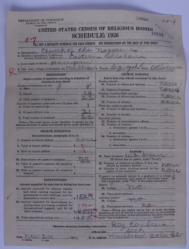Scan of Church of the Nazarene: 1032