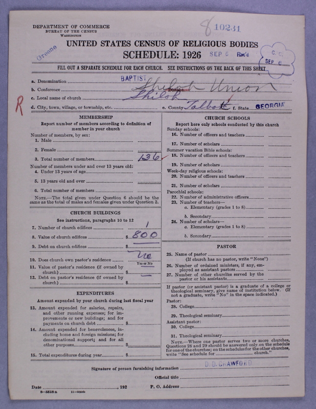 Scan of Negro Baptists: 10231