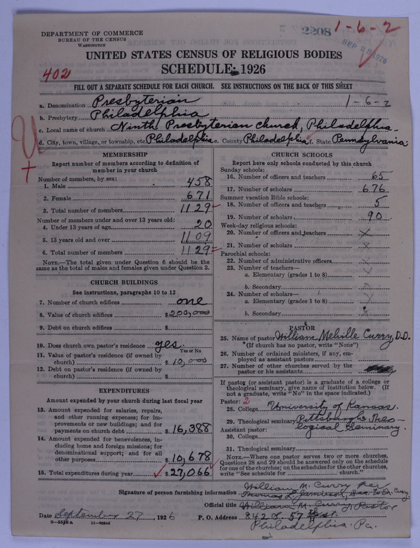 Scan of Presbyterian Church in the United States of America: 2208