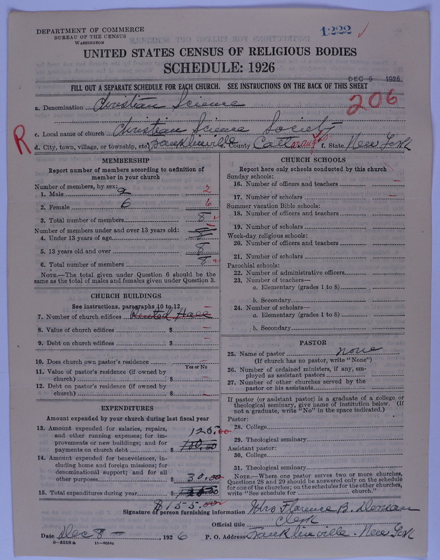 Scan of Church of Christ, Scientist: 1222