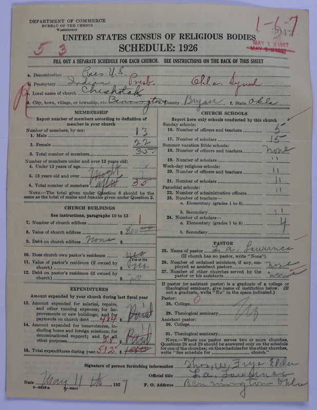 Scan of Presbyterian Church in the United States: 3047