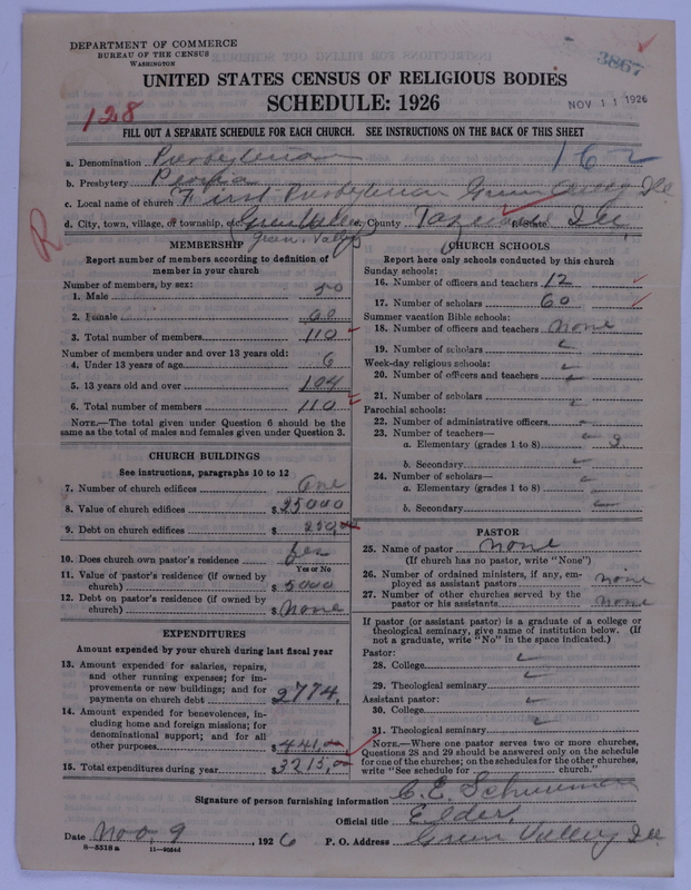 Scan of Presbyterian Church in the United States of America: 3867