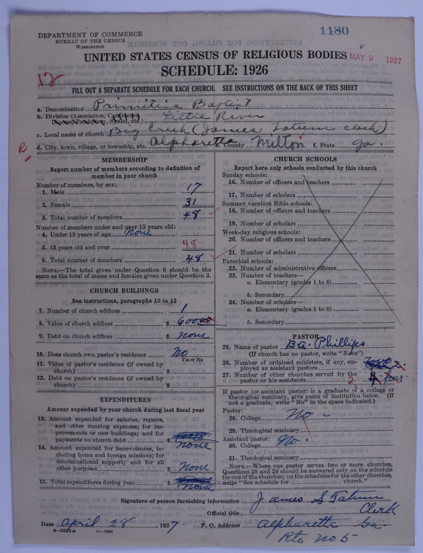 Scan of Primitive Baptists: 1180