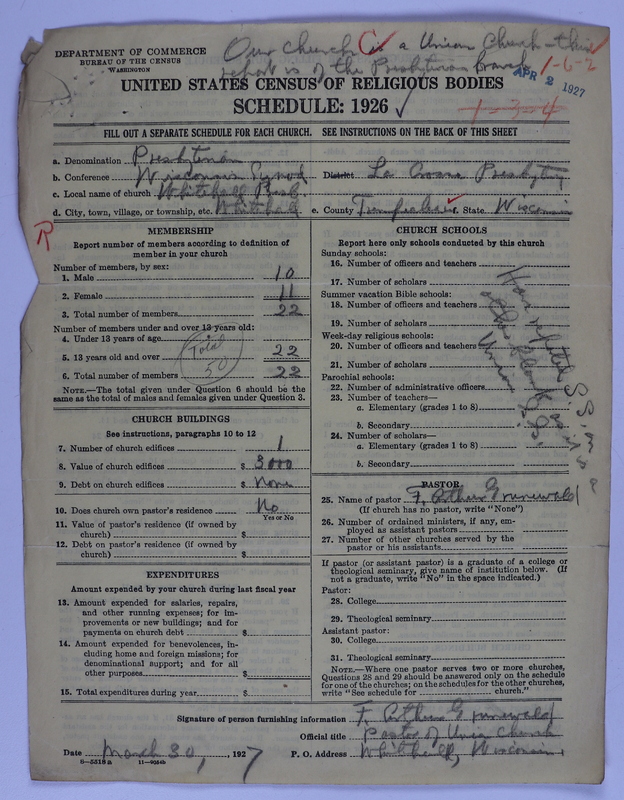Scan of Federated Churches: