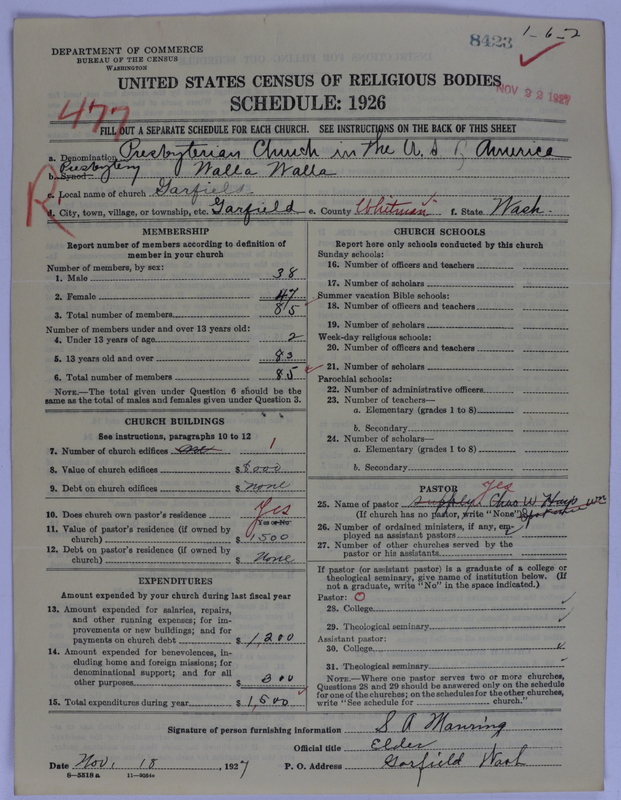 Scan of Presbyterian Church in the United States of America: 8423