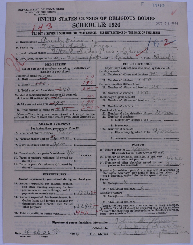 Scan of Presbyterian Church in the United States of America: 3100