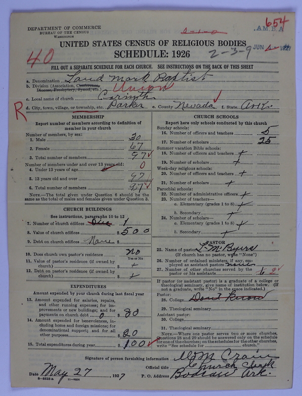 Scan of Landmark Baptist of America: 654