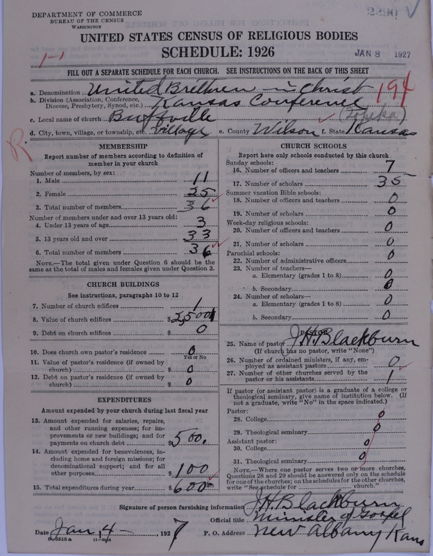 Scan of Church of the United Brethren in Christ: 2290