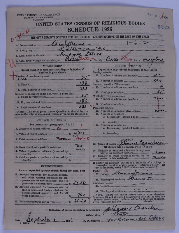 Scan of Presbyterian Church in the United States of America: 6222