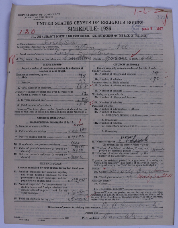 Scan of Presbyterian Church in the United States of America: 3575