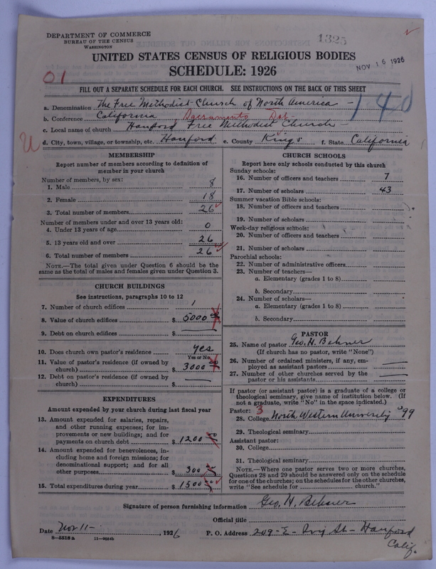 Scan of Free Methodist Church of North America: 1325