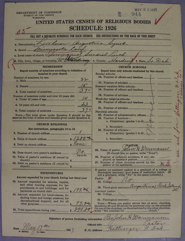 Scan of Evangelical Lutheran Augustana Synod of North America: 944
