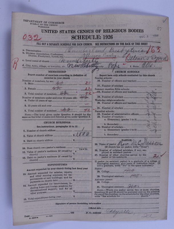 Scan of Cumberland Presbyterian Church: 47