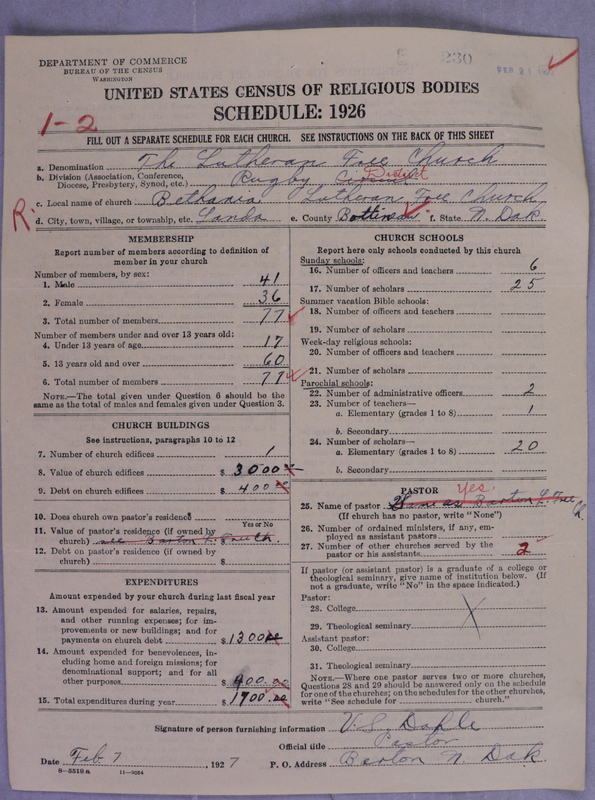 Scan of Lutheran Free Church: 230