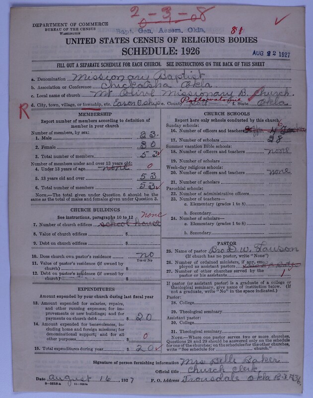 Scan of Missionary Baptist General Assembly of Oklahoma: 81