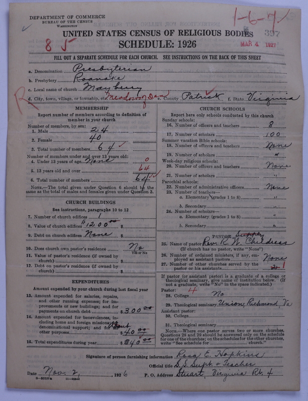 Scan of Presbyterian Church in the United States: 397