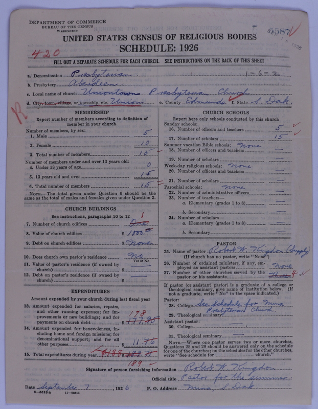Scan of Presbyterian Church in the United States of America: 5587