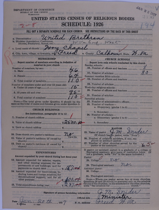 Scan of Church of the United Brethren in Christ: 2490