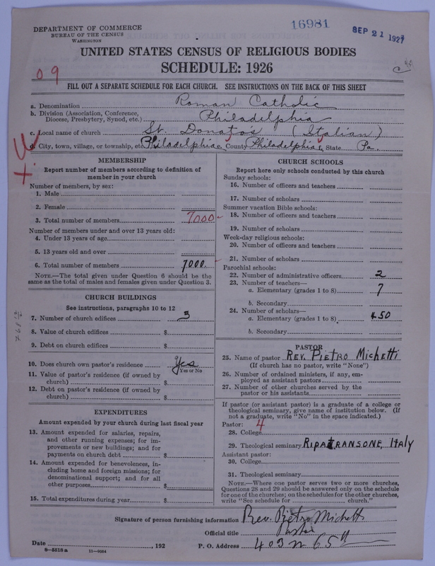 Scan of Roman Catholic Church: 16981