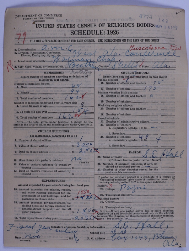 Scan of African Methodist Episcopal Church: 4774