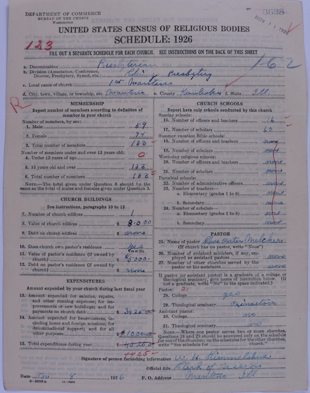 Scan of Presbyterian Church in the United States of America: 3628