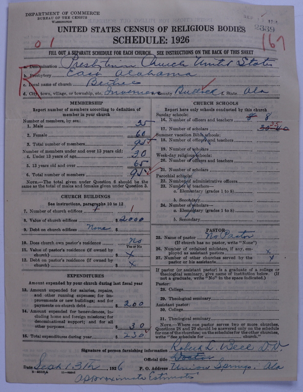 Scan of Presbyterian Church in the United States: 2339