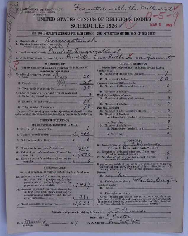 Scan of Federated Churches: 64