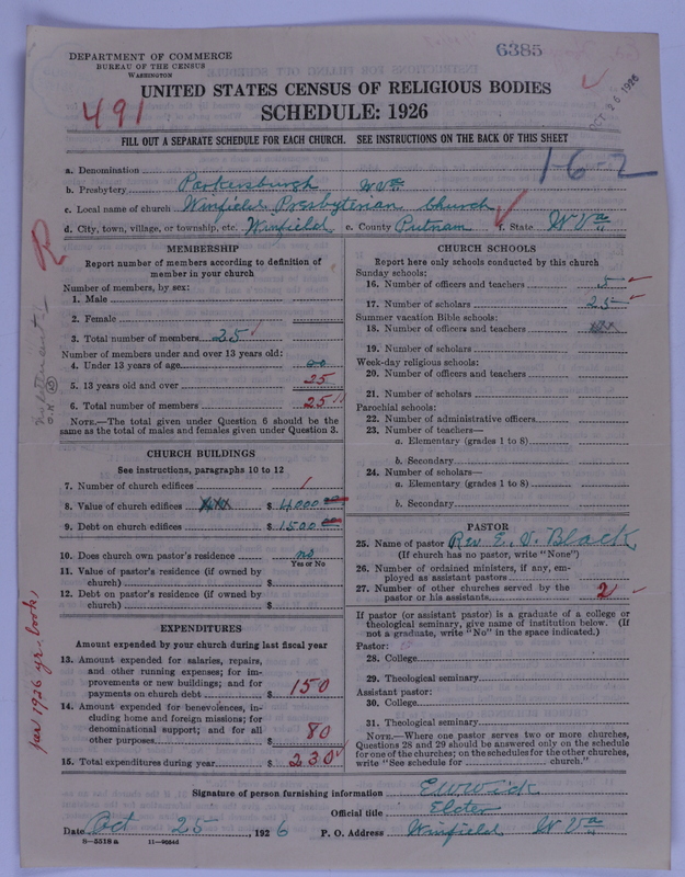 Scan of Presbyterian Church in the United States of America: 6385