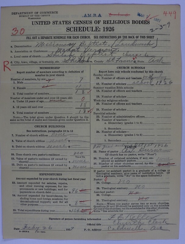 Scan of Landmark Baptist of America: 449