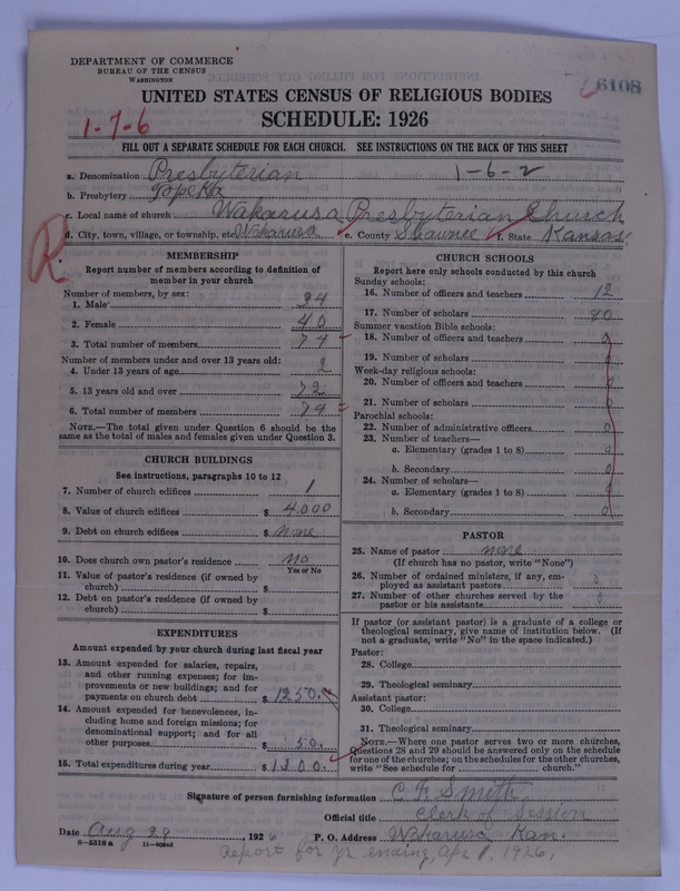 Scan of Presbyterian Church in the United States of America: 6108