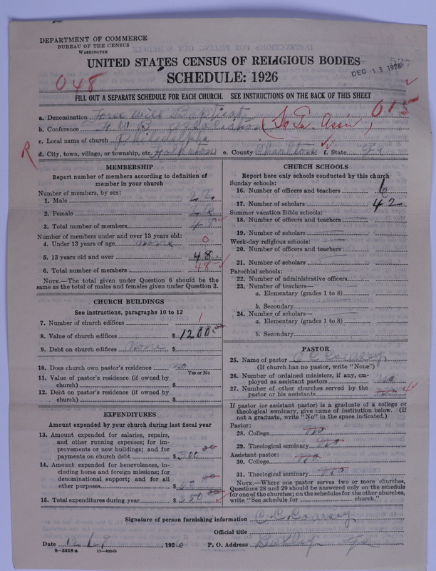 Scan of Free Will Baptists: 537