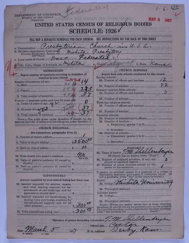 Scan of Federated Churches: 134