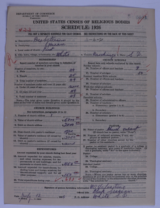 Scan of Presbyterian Church in the United States of America: 5554