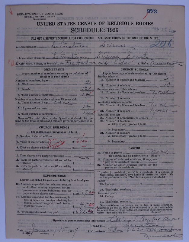 Scan of Church of Christ, Scientist: 973