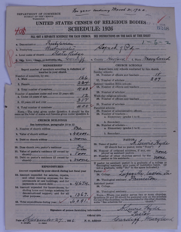 Scan of Presbyterian Church in the United States of America: 6248