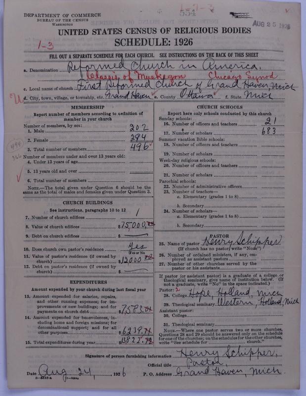Scan of Reformed Church in America: 554