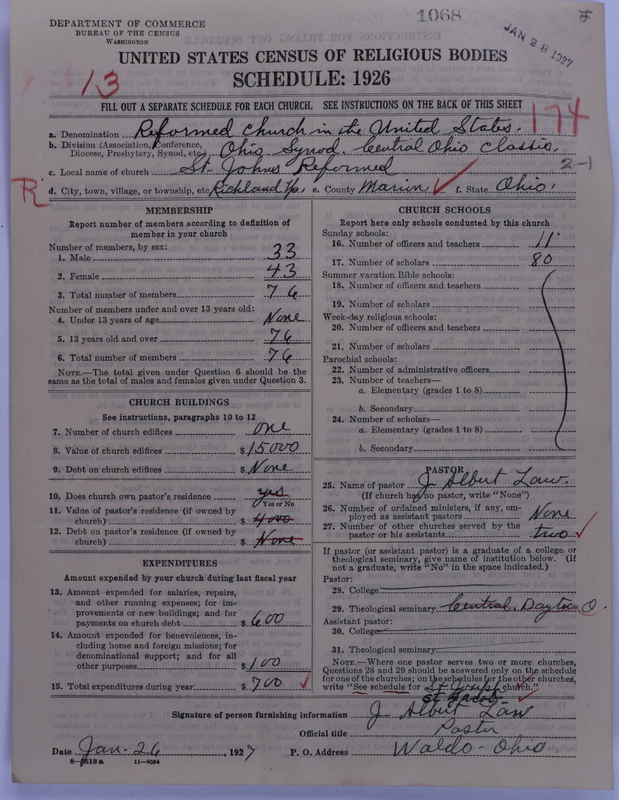 Scan of Reformed Church in the United States: 1068