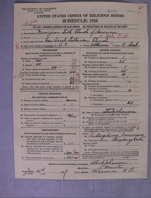 Scan of Norwegian Lutheran Church of America: 1937