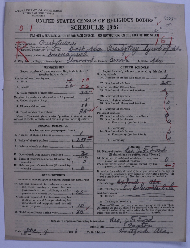 Scan of Presbyterian Church in the United States: 2397
