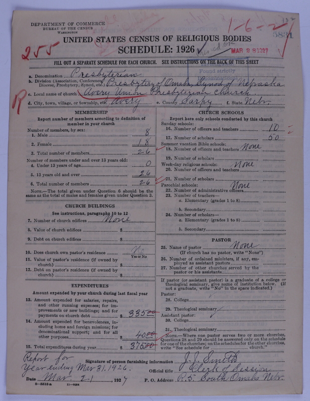 Scan of Presbyterian Church in the United States of America: 5831