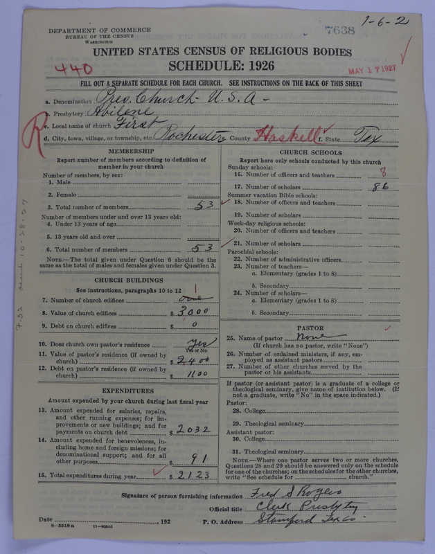 Scan of Presbyterian Church in the United States of America: 7638