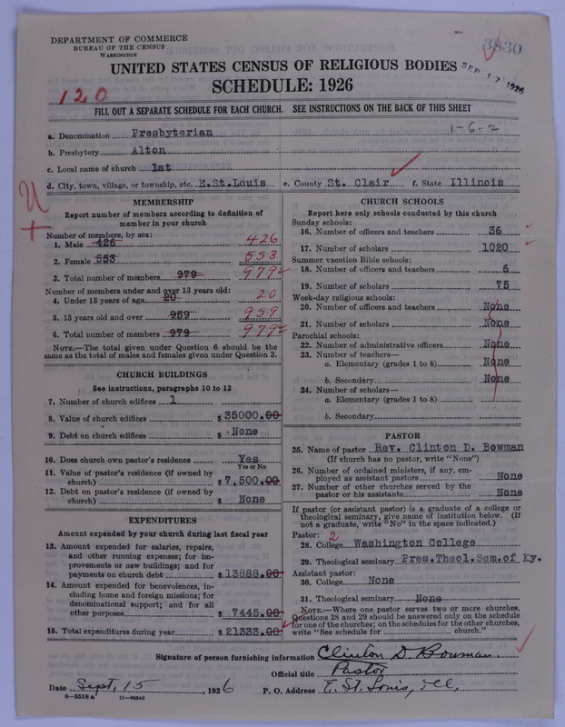 Scan of Presbyterian Church in the United States of America: 3830