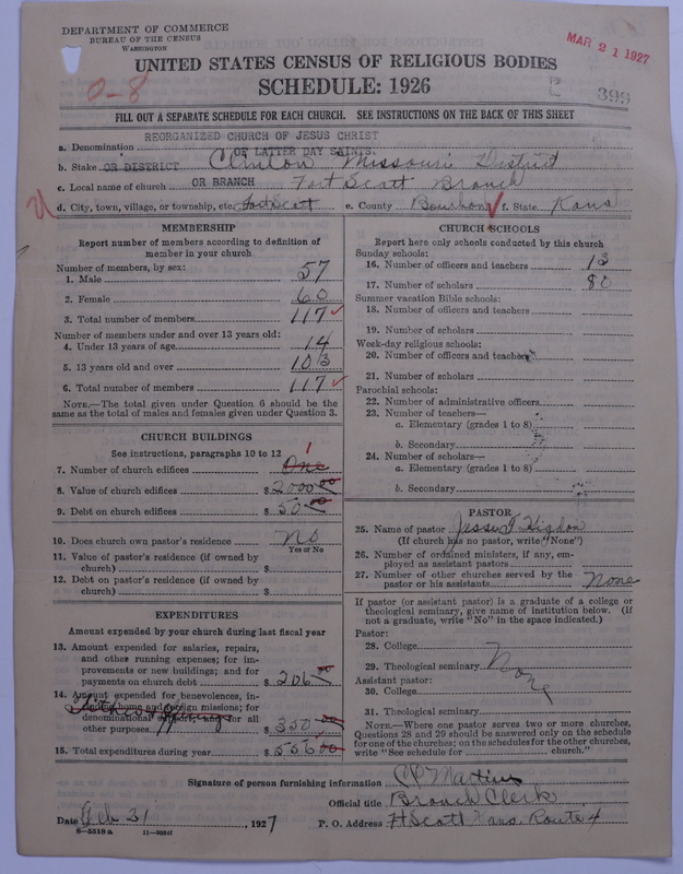 Scan of Reorganized Church of Jesus Christ of Latter Day Saints: 399
